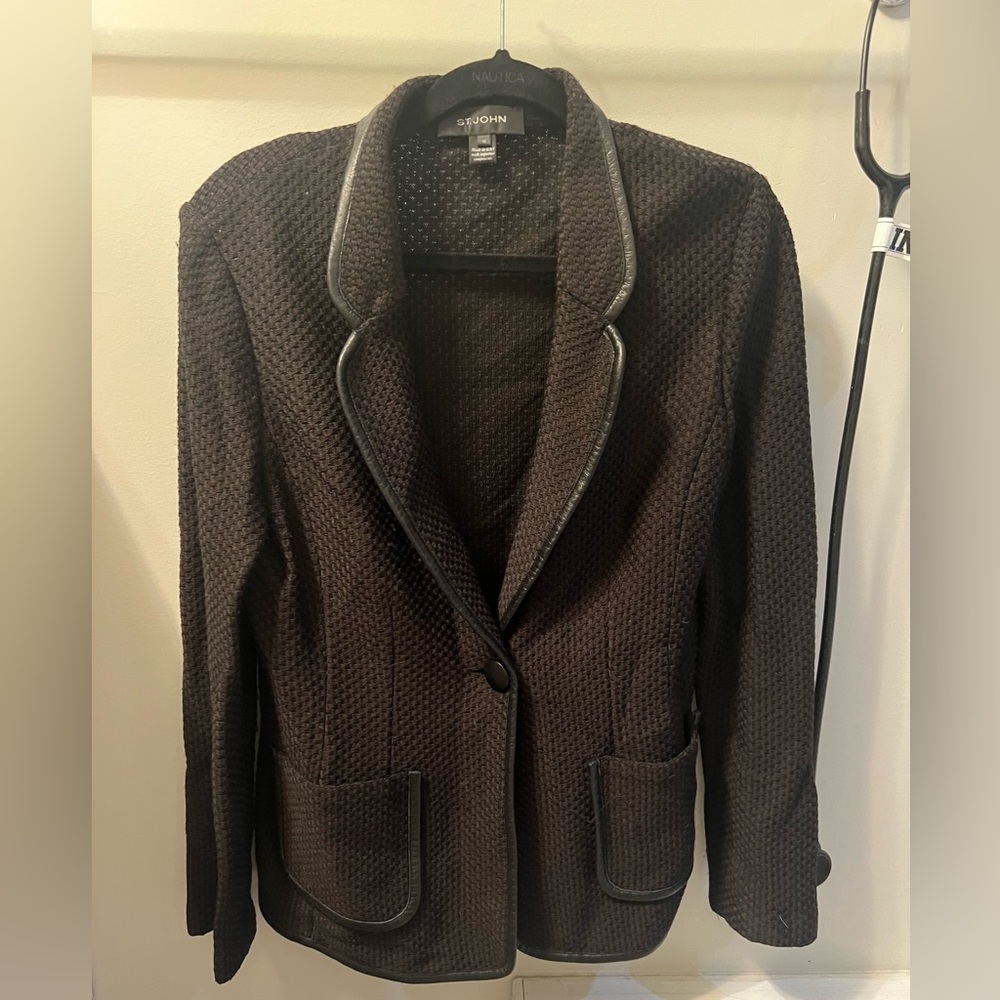 St. John caviar blazer.